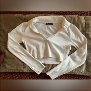 Cropped Collared Shirt